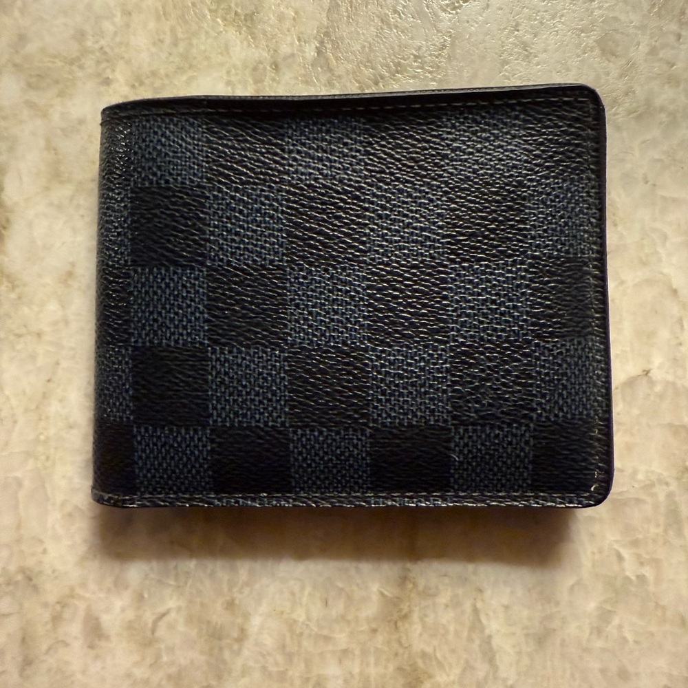 Louis Vuitton Black/Blue Damien Men's Wallet